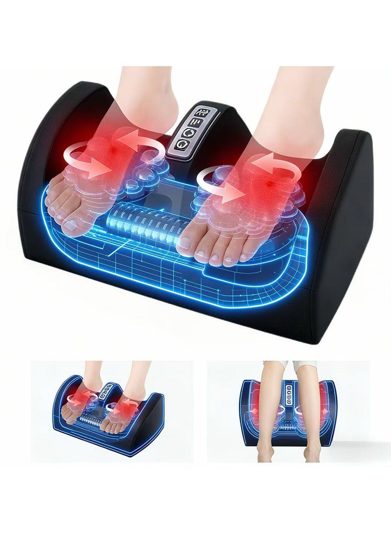 HPMY Shiatsu Foot Massager with Heat,Foot and Calf Massager with Roller, Deep Massage for Relaxation, Plantar Fasciitis Relief, Promotes Blood Circulation, Gifts for Women & Men(Black) - Image 1